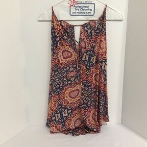 Lulus (Lush) Paisley Bohemian Tunic Top